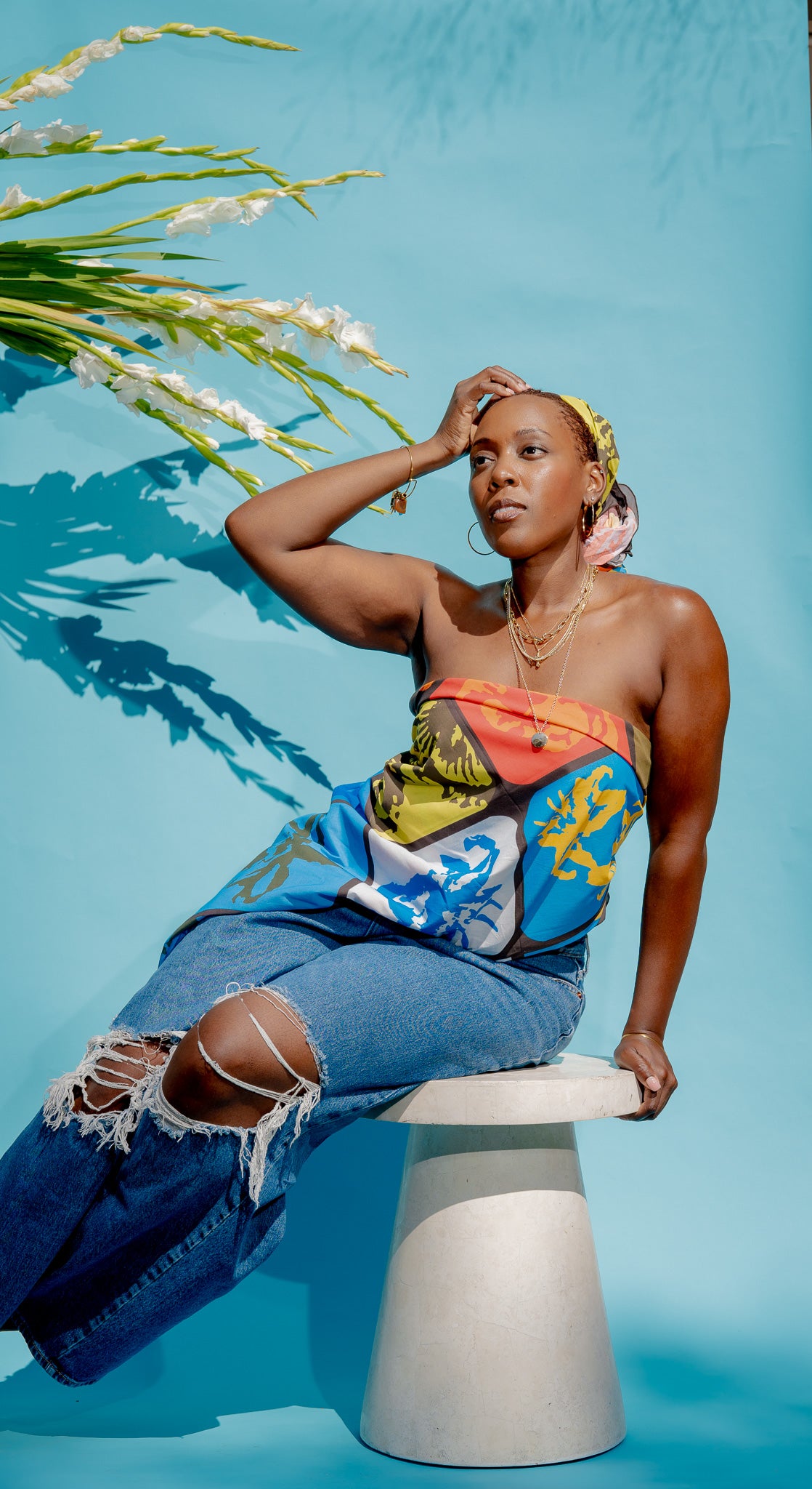 Stained Glass Oversized Bandana – ESSENCE NYRIE